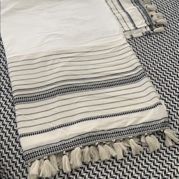 off white crib skirt